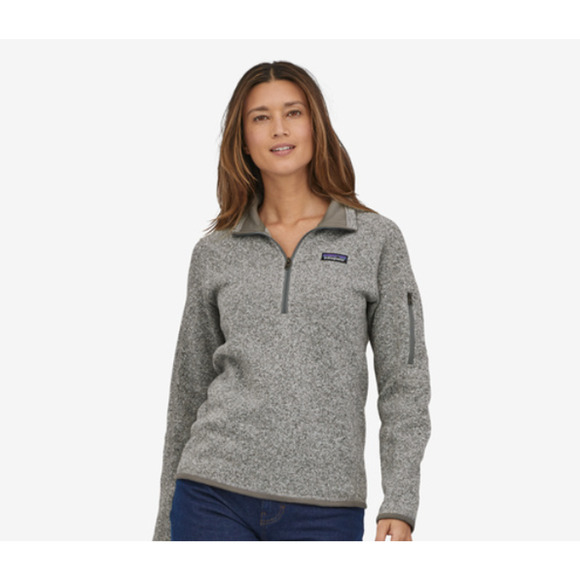 Patagonia Better Sweater Women Size XS Gray 1/4 Zip Knit Fleece Classic Pullover - Picture 1 of 10